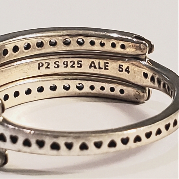 Authentic NEW Pandora Reversible S925 ALE CZ Ring - Picture 7 of 8